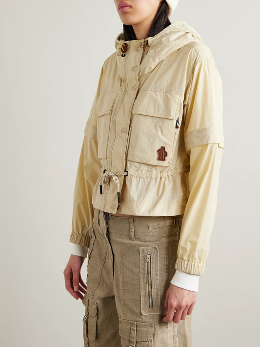 Limosee Hooded Crinkled-shell Jacket