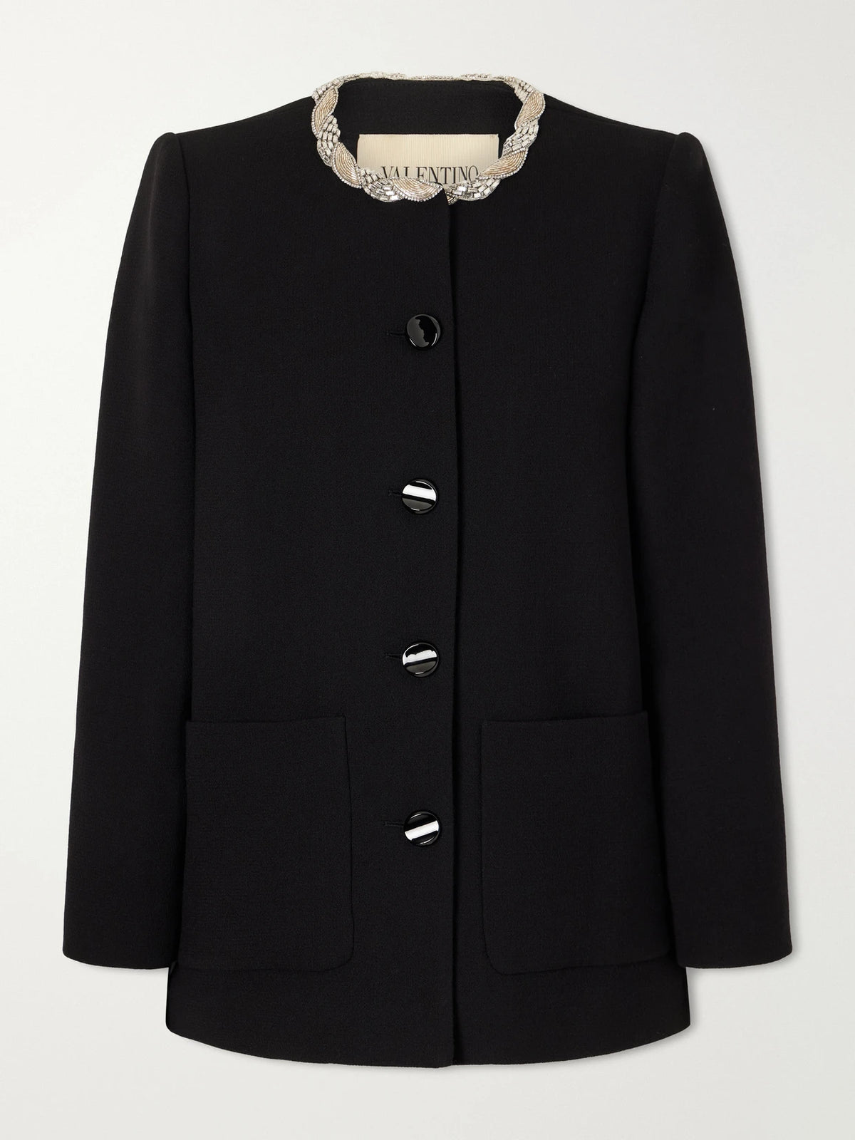 Valentino Garavani Embellished Virgin Wool Jacket