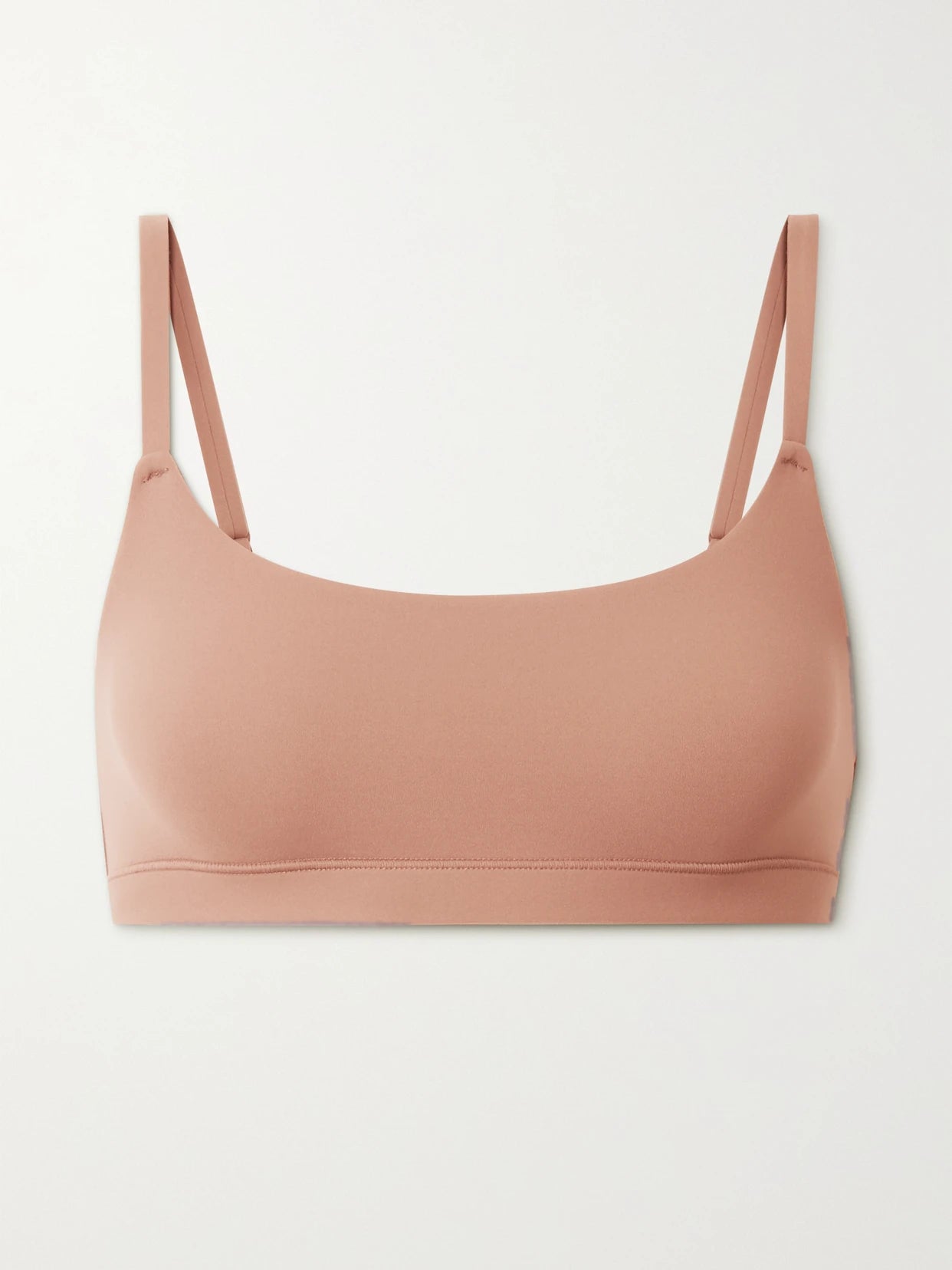 Image of Lingerie. Product name - Fits Everybody Scoop Neck Bralette - Sienna in Neutral colour by brand - SKIMS