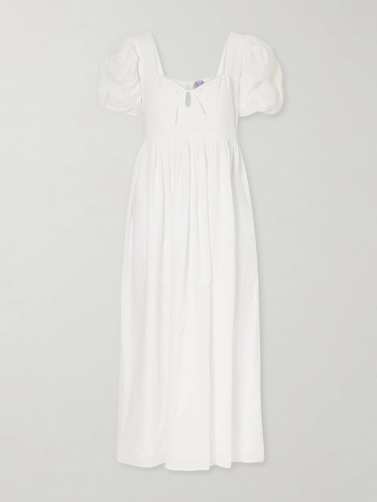 Calliope Embroidered Cotton Midi Dress
