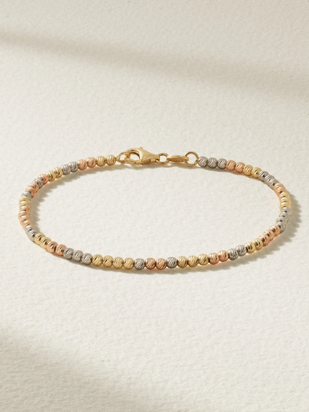Discoball 18-karat Rose, White And Yellow Gold Bracelet