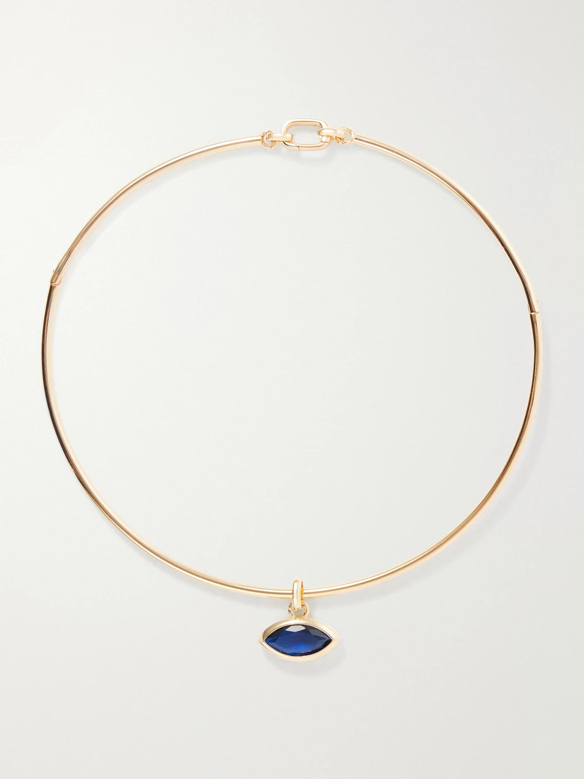 Martha Calvo Protection Gold-toned Sapphire Necklace