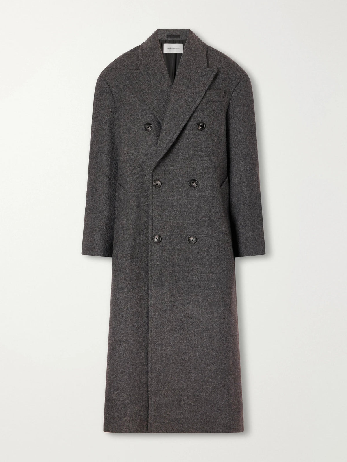 AMI PARIS Double-breasted Virgin Wool-gabardine Coat