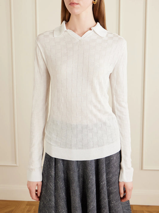 Caleb Knitted Polo Sweater
