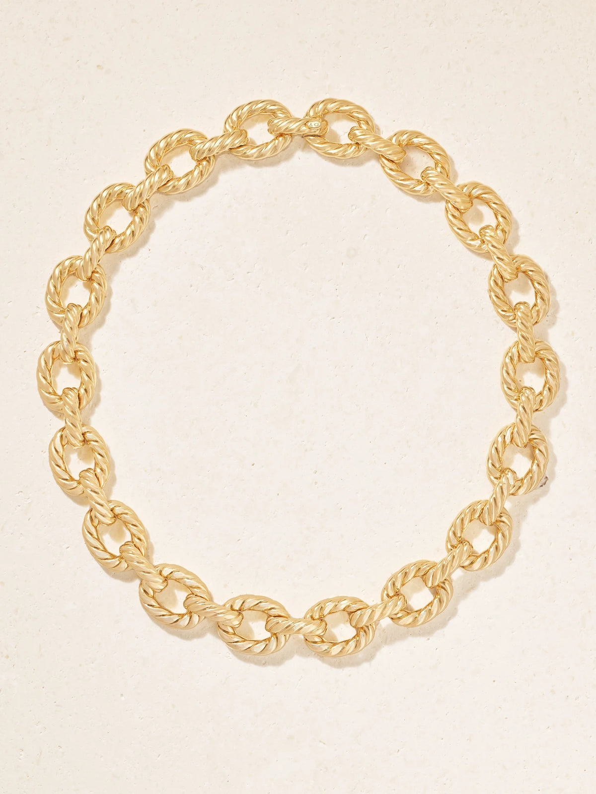 Sculpted Cable 18-karat Gold Necklace