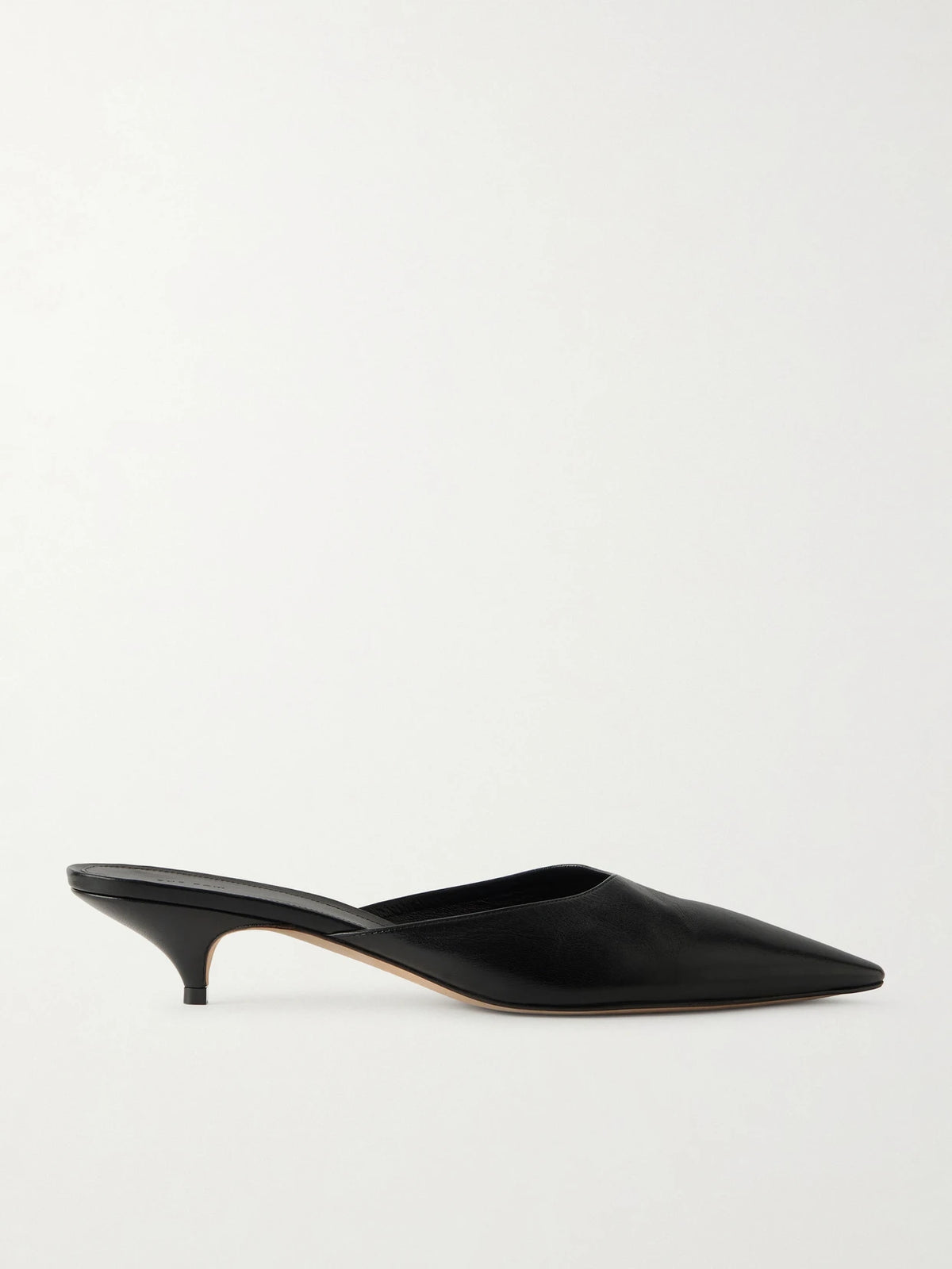 Lisa Polished Leather Mules