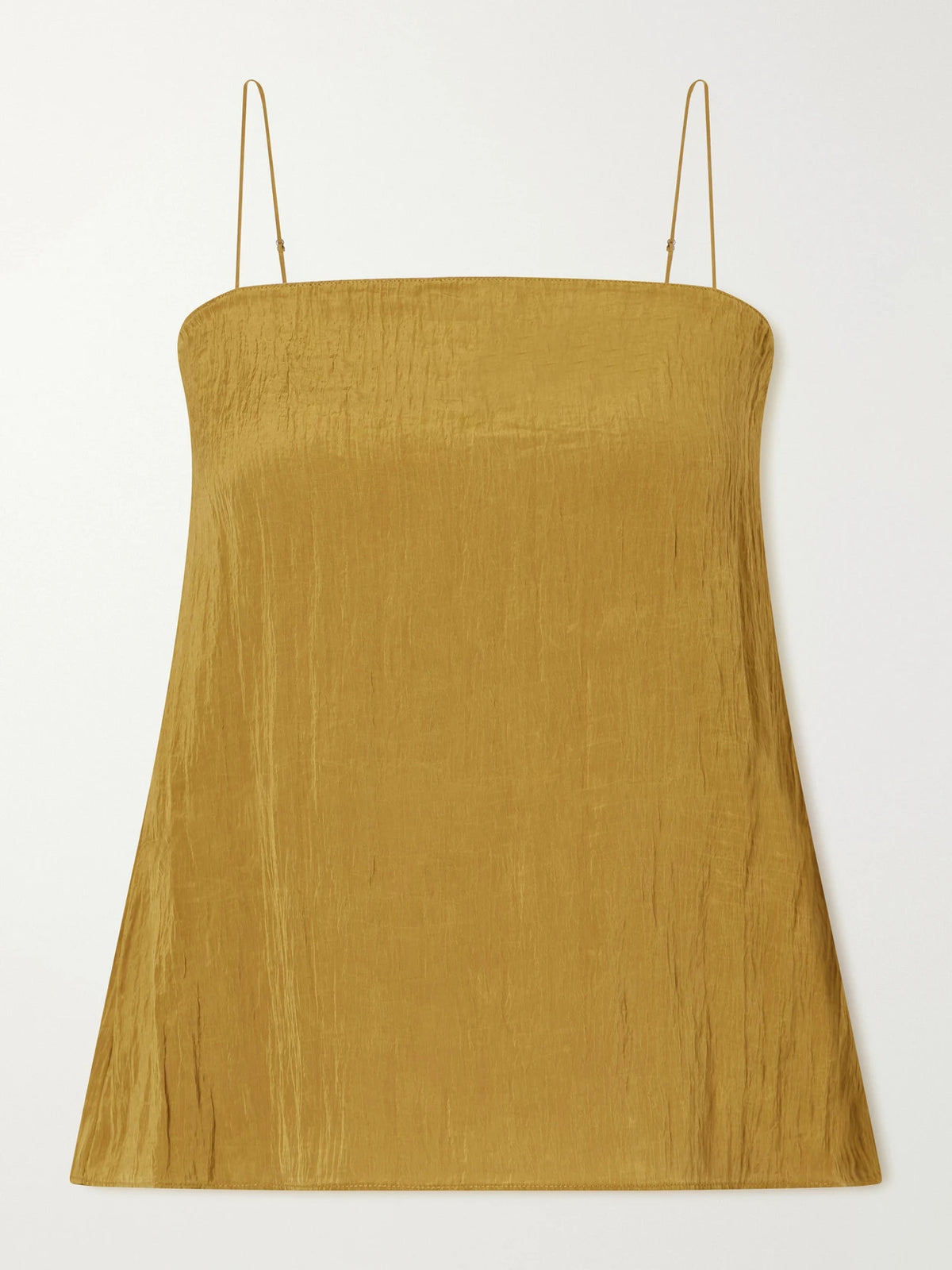 Tibi Crinkle Charmeuse Tank