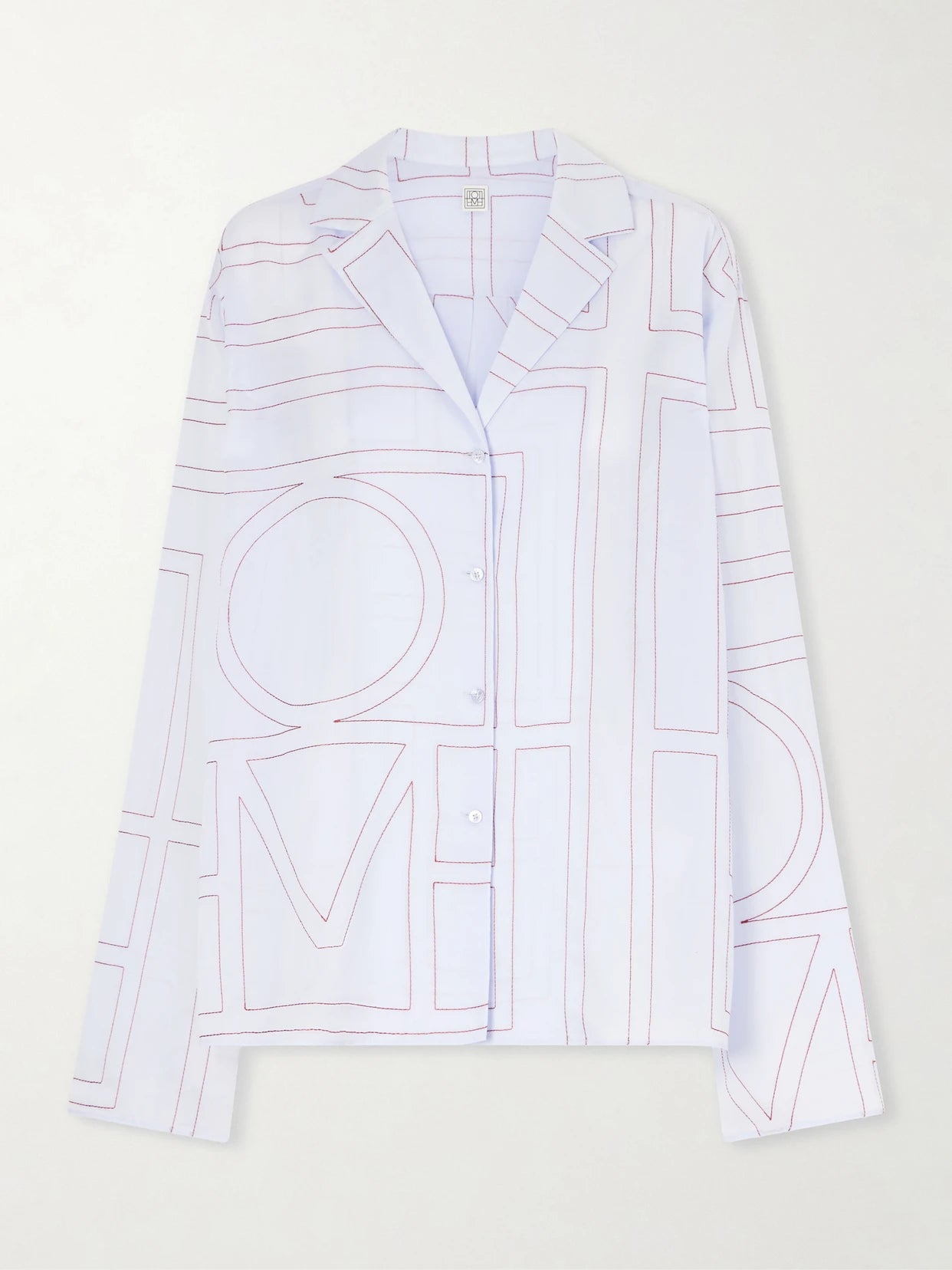 Embroidered Cotton And Lyocell-blend Shirt