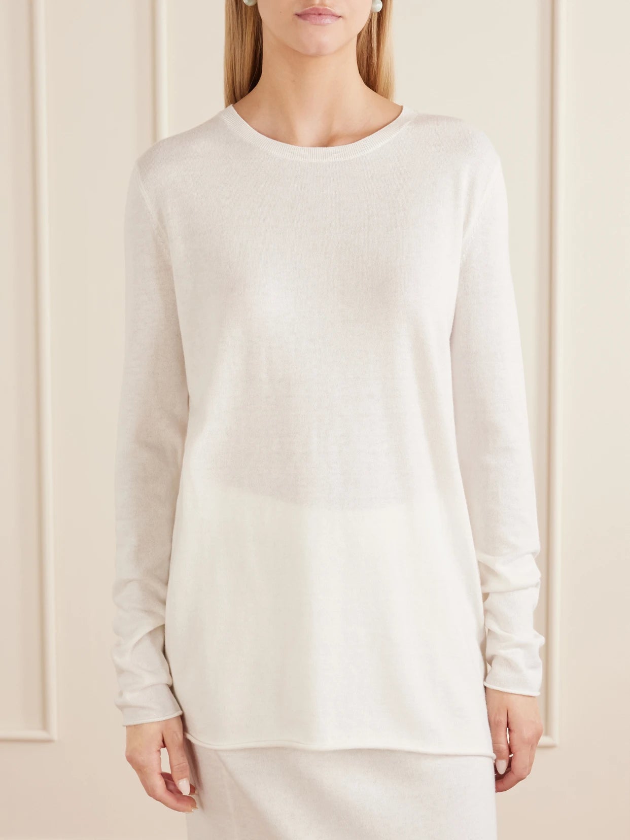 Maurie & Charlotta Cotton And Cashmere-blend Sweater And Maxi Skirt Set