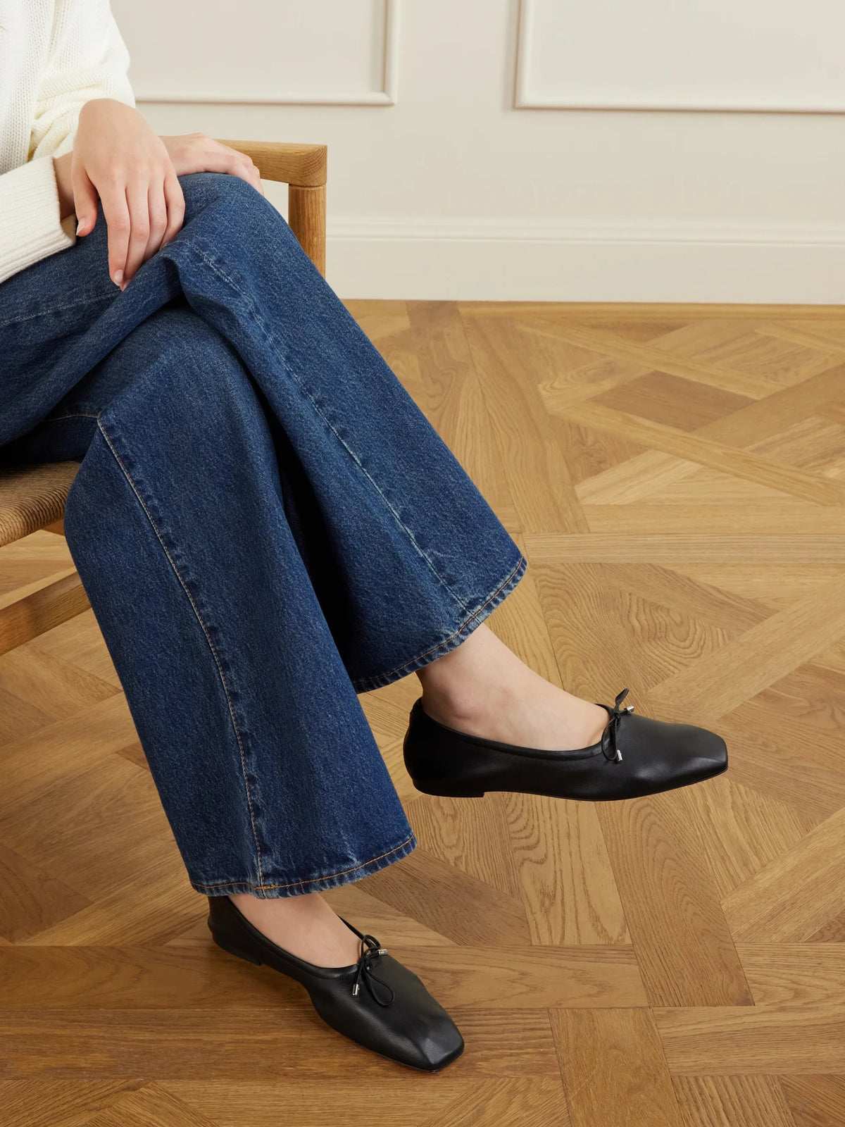 Aeyde Nomi Leather Ballet Flats