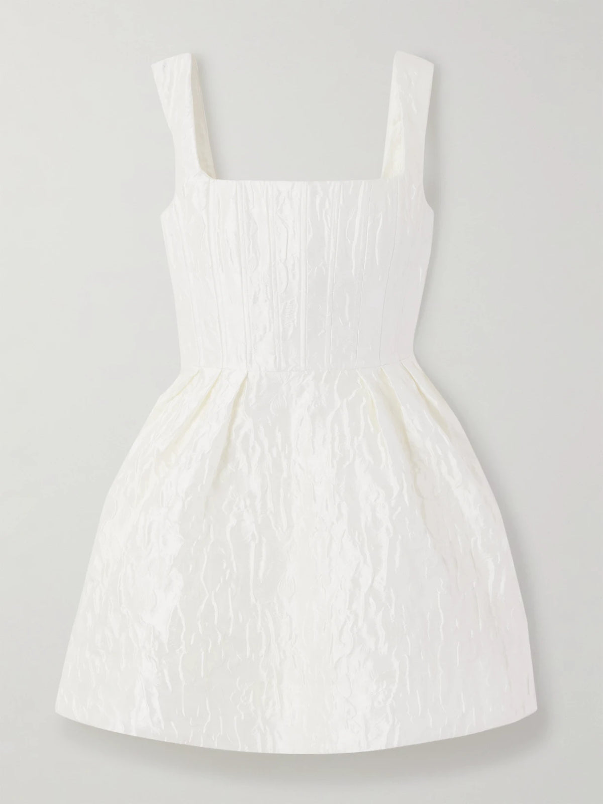 Rebecca Vallance Vanilla Dreams Pleated Cloqué Mini Dress