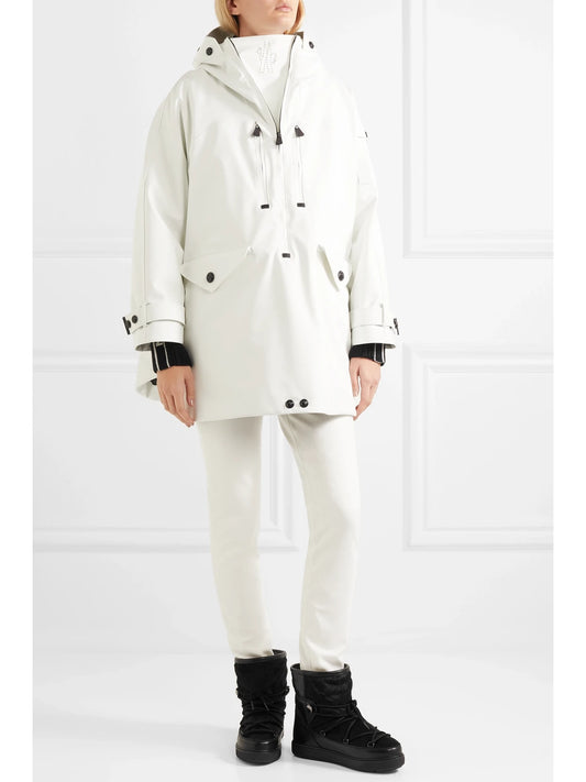 Image of Others. Product name - Belted Quilted Ski Suit in White colour by brand - Moncler Grenoble