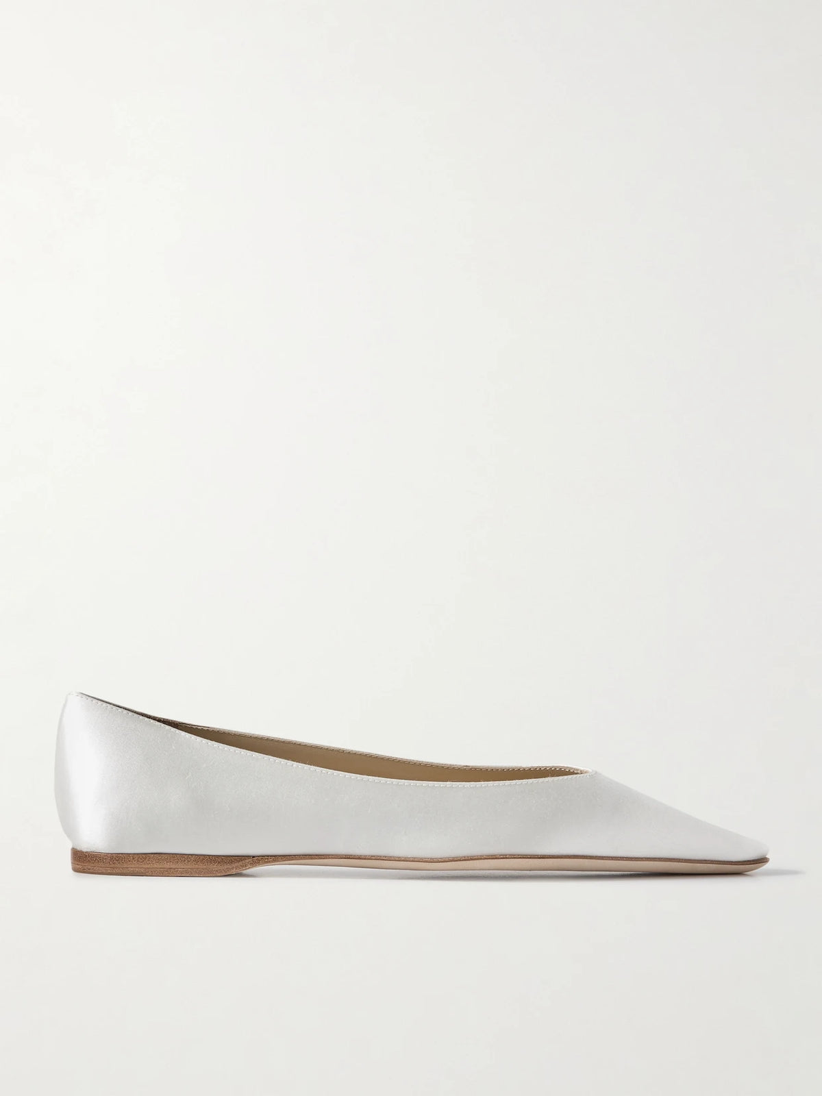Riley Satin Point-toe Ballet Flats