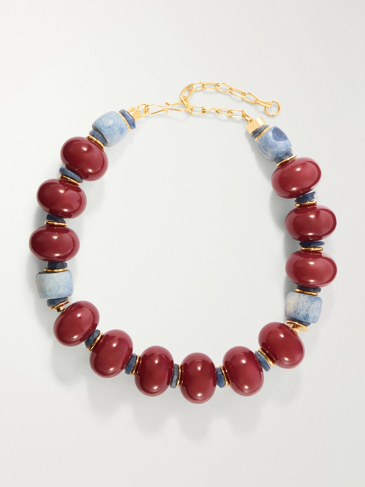 Lizzie Fortunato Cosmos Gold-plated Bone And Kyanite Necklace