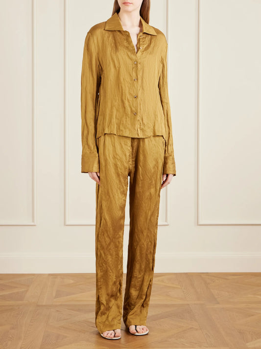 Jaylin Crinkled-voile Shirt