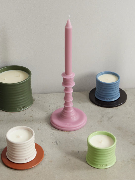 Image of Perfumes & Colognes. Product name - Ivy Scented Candle, 330g in Pink colour by brand - LOEWE PERFUMES