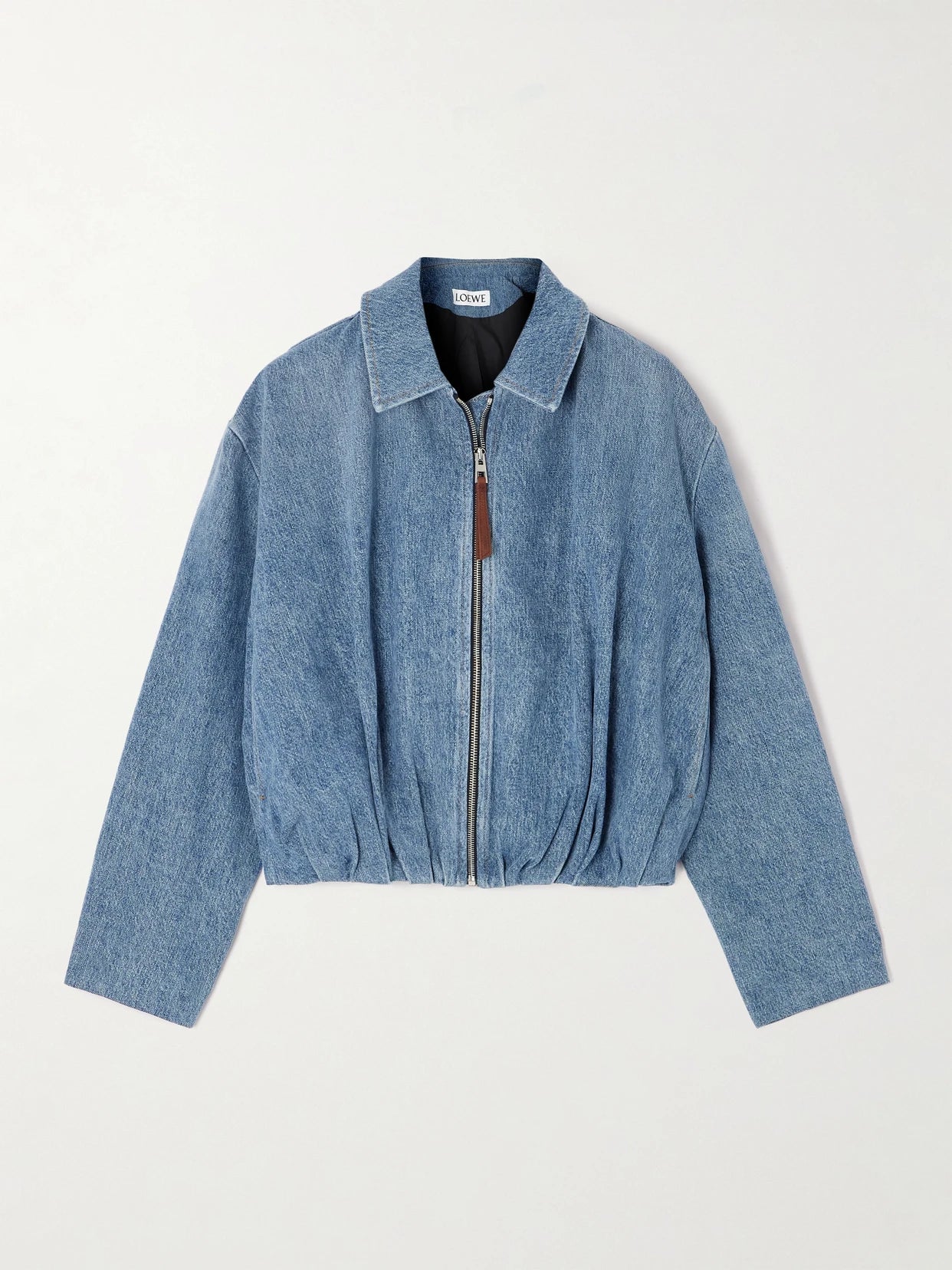 Draped Denim Jacket