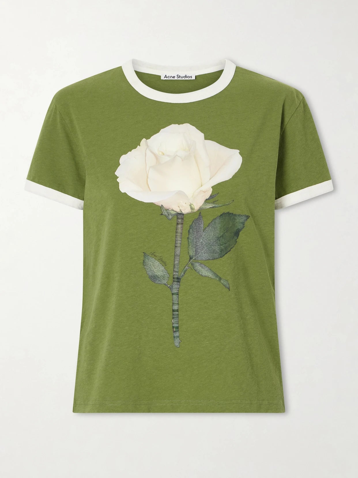 Etza Printed Cotton And Hemp-blend T-shirt