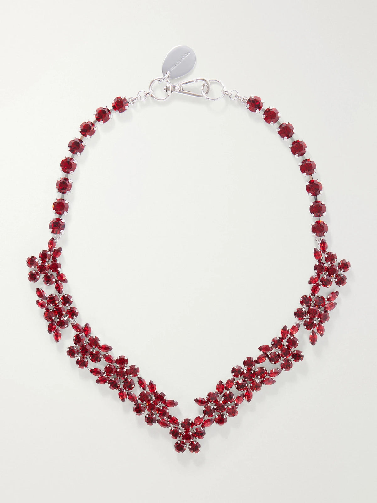 Simone Rocha Silver-tone Crystal Necklace