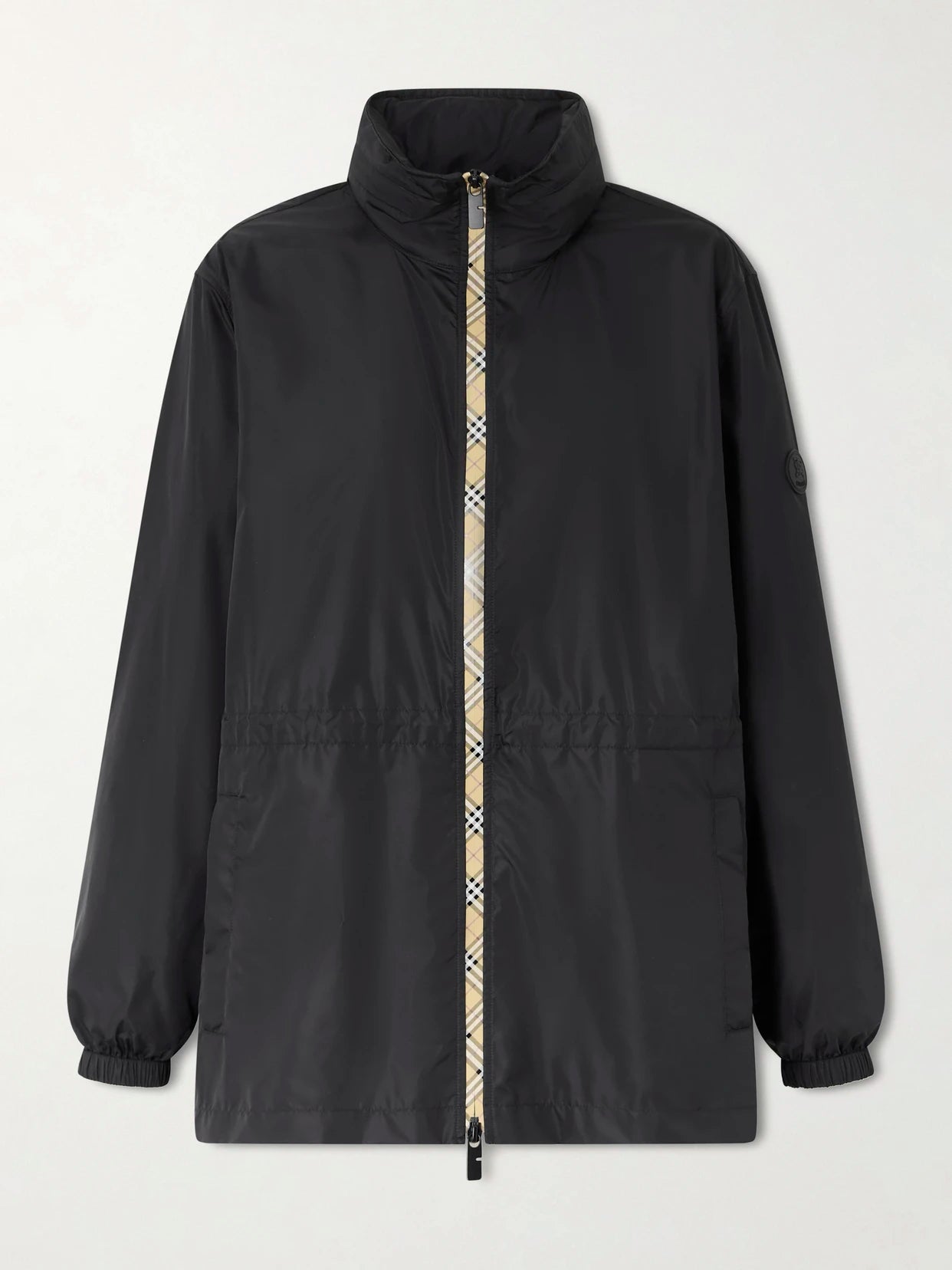 Image of Coats & Jackets. Product name - Hooded Shell Jacket in Black colour by brand - Burberry