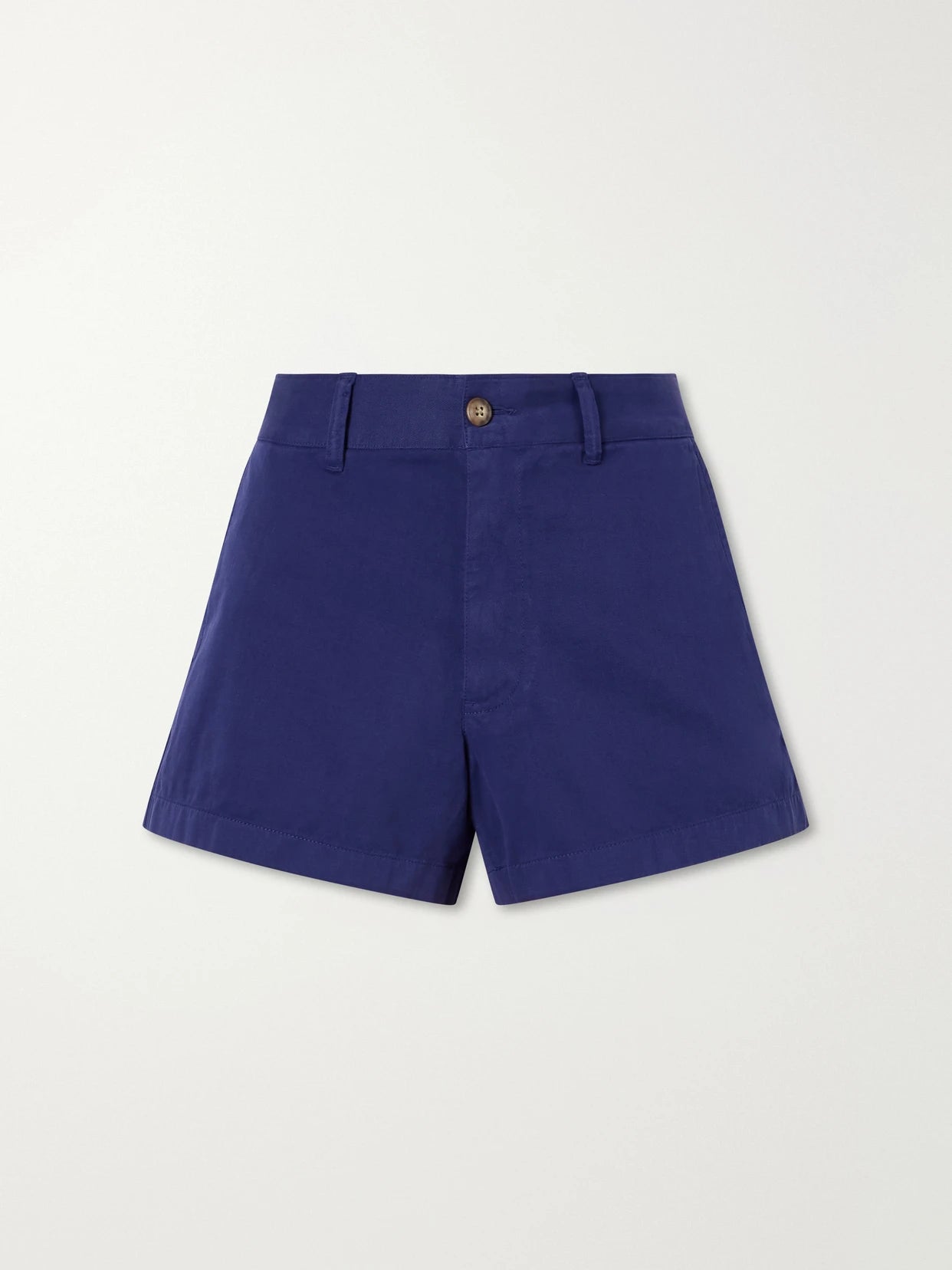 Image of a model wearing Shorts. Product name - Cotton-twill Shorts in Navy colour by brand - Polo Ralph Lauren