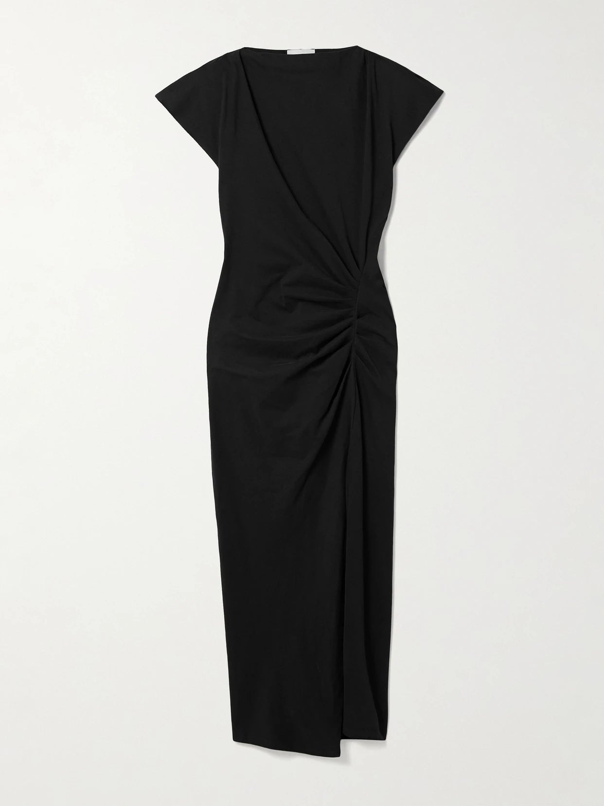 Nadela Gathered Cotton-jersey Midi Dress