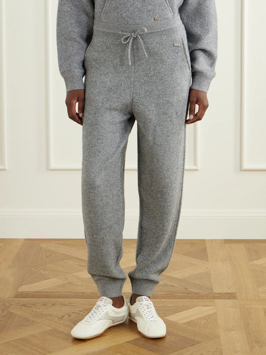 Victoria Beckham Wool And Cashmere-blend Track Pants