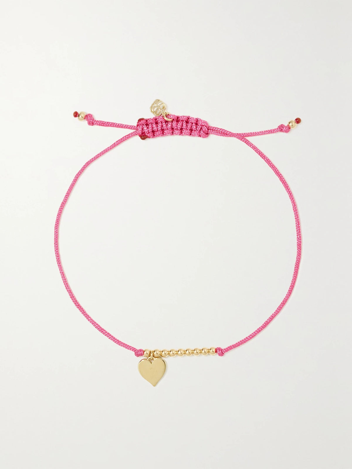 Pure Heart 14-karat Gold Cord Bracelet