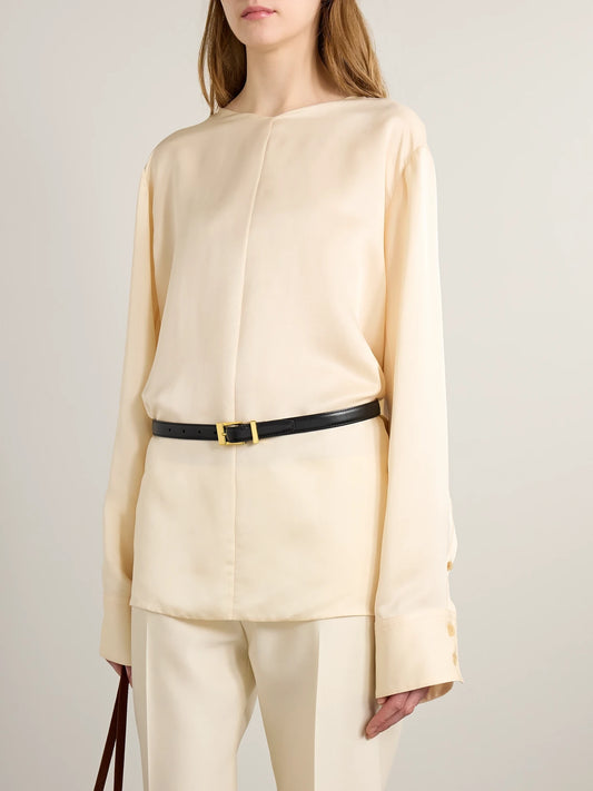 KHAITE Manhattan Leather Belt