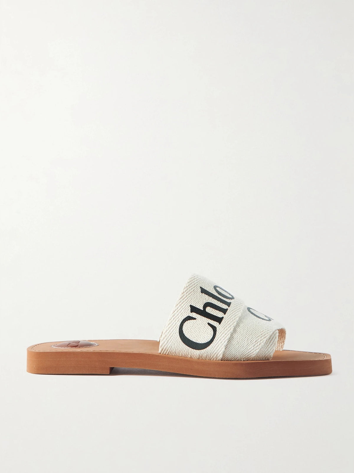 Woody Logo-print Canvas Slides