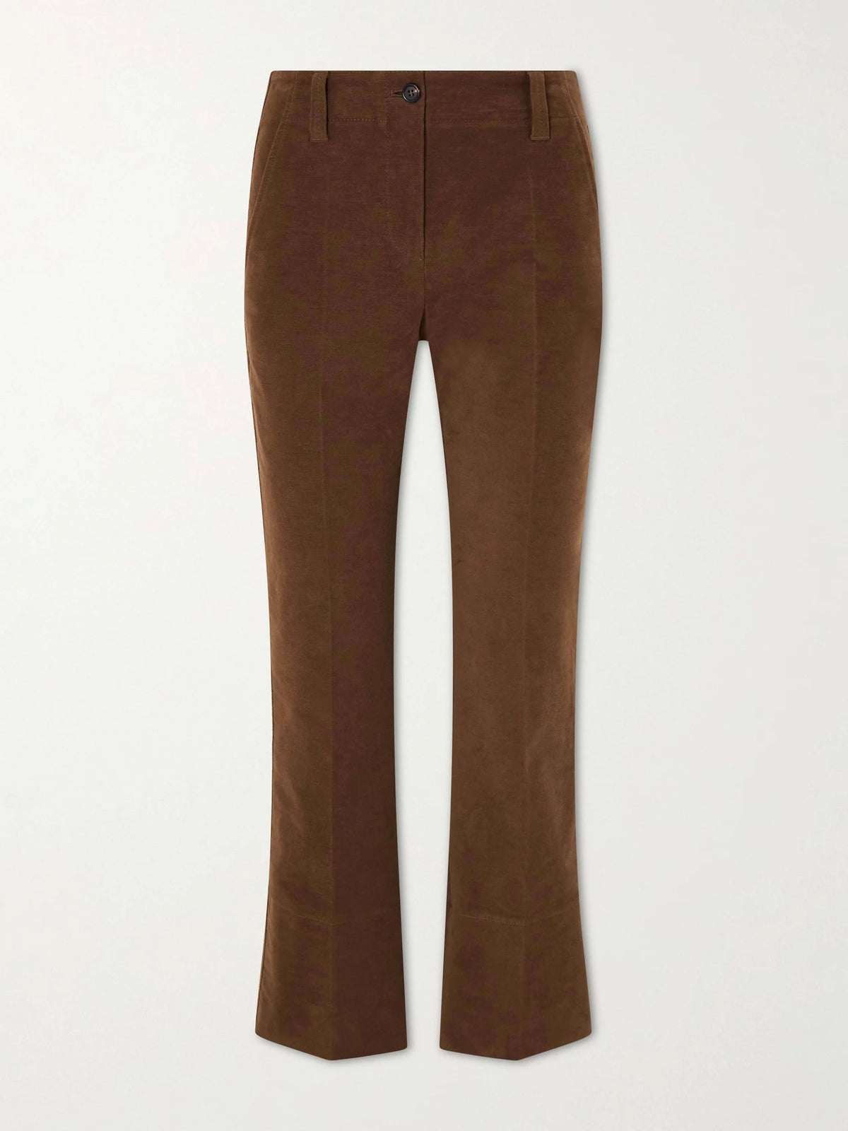 Cropped Cotton-blend Flared Pants