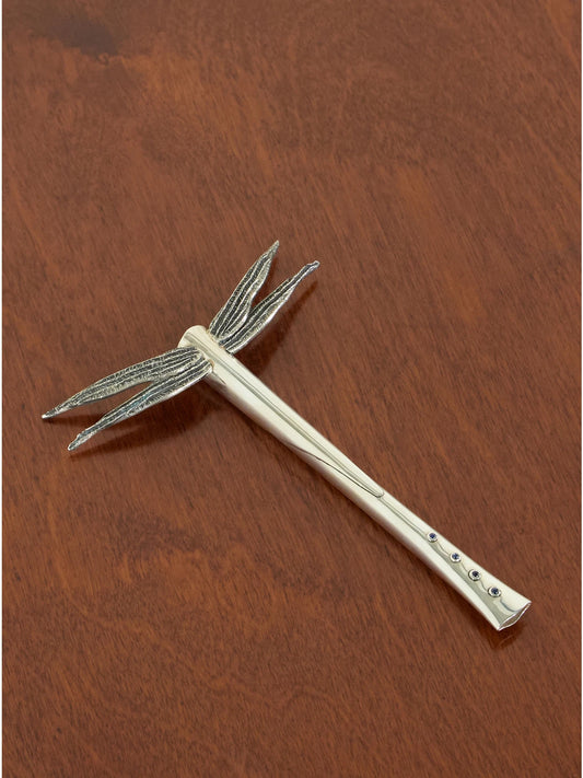 Sophie Buhai Dragonfly Silver Sapphire Cigarette Holder