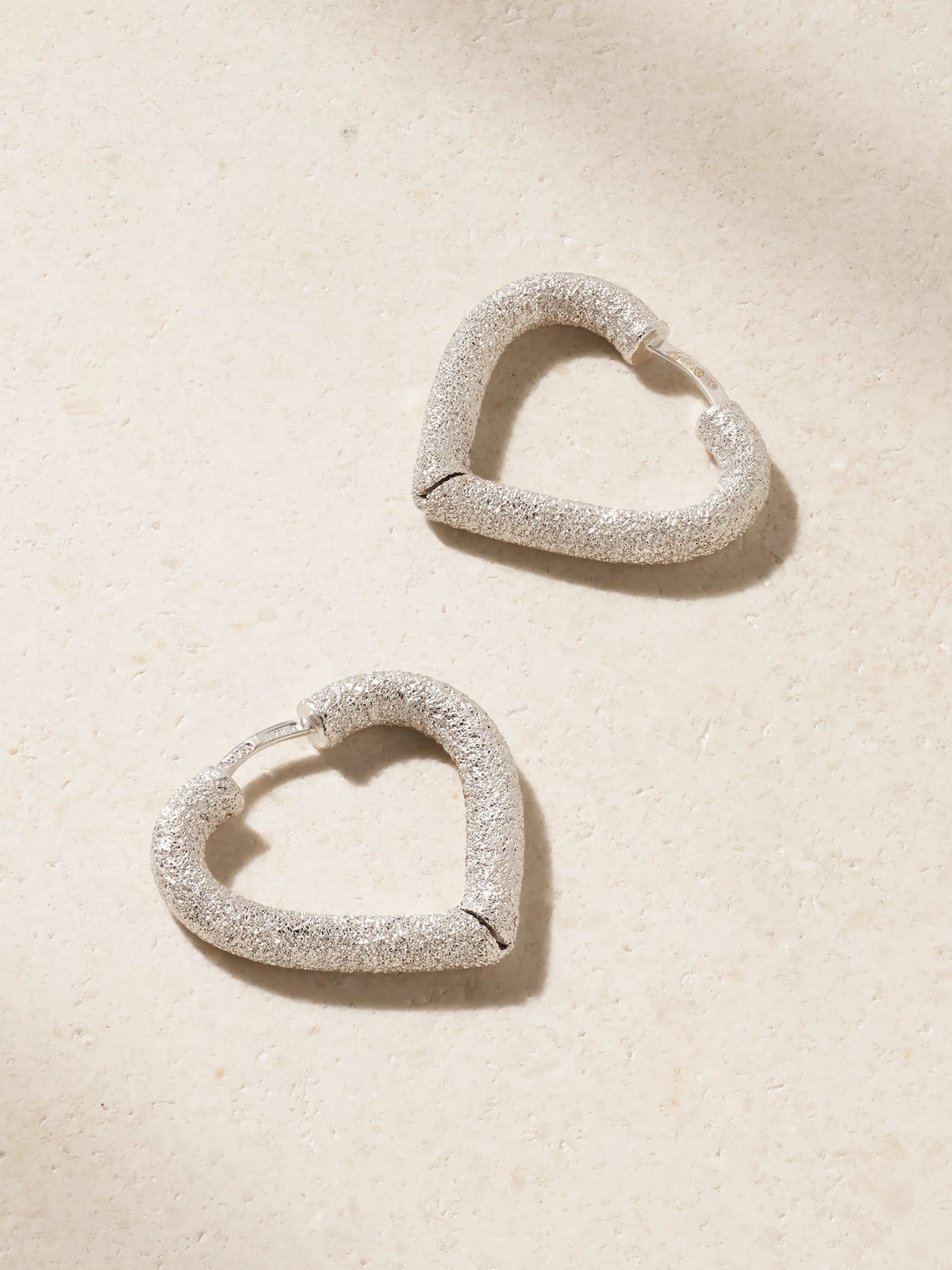Cuore 18-karat White Gold Hoop Earrings
