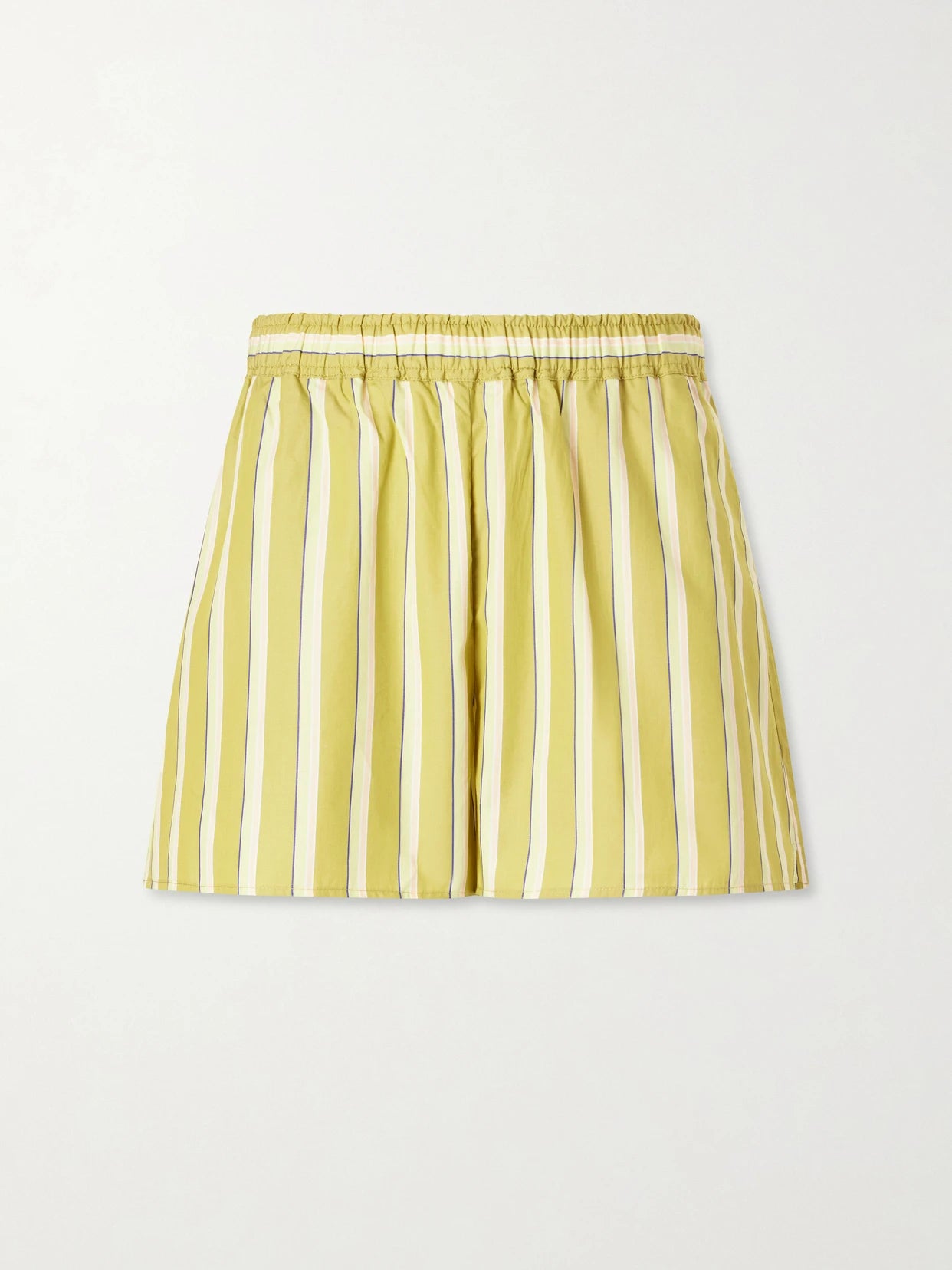 Shelby Striped Cotton-poplin Shorts