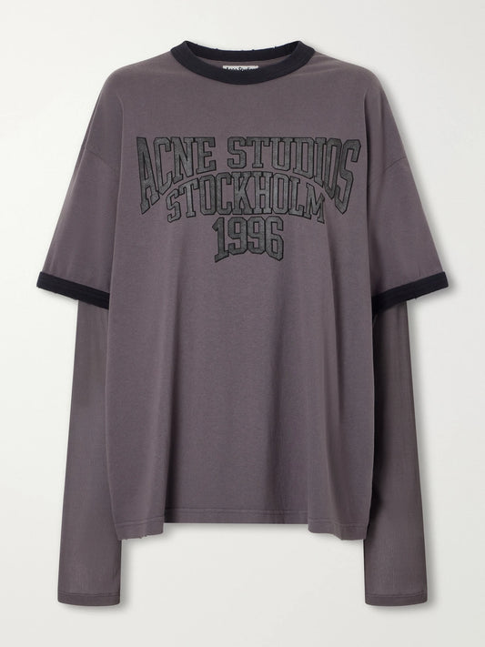 Acne Studios Logo-print Cotton-jersey T-shirt