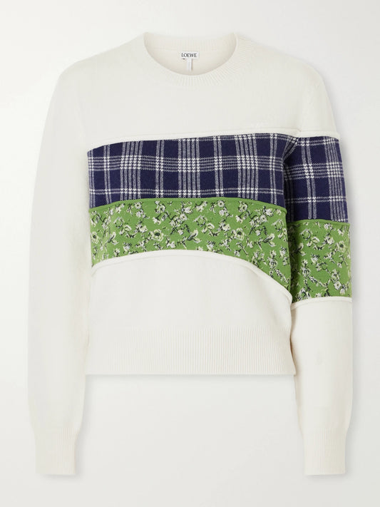 LOEWE Embroidered Wool-blend Sweater