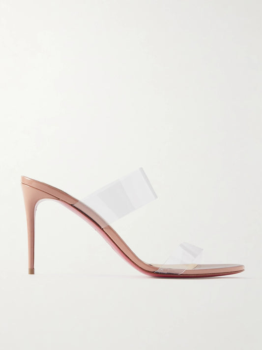 Just Nothing 85 Pvc And Patent-leather Mules