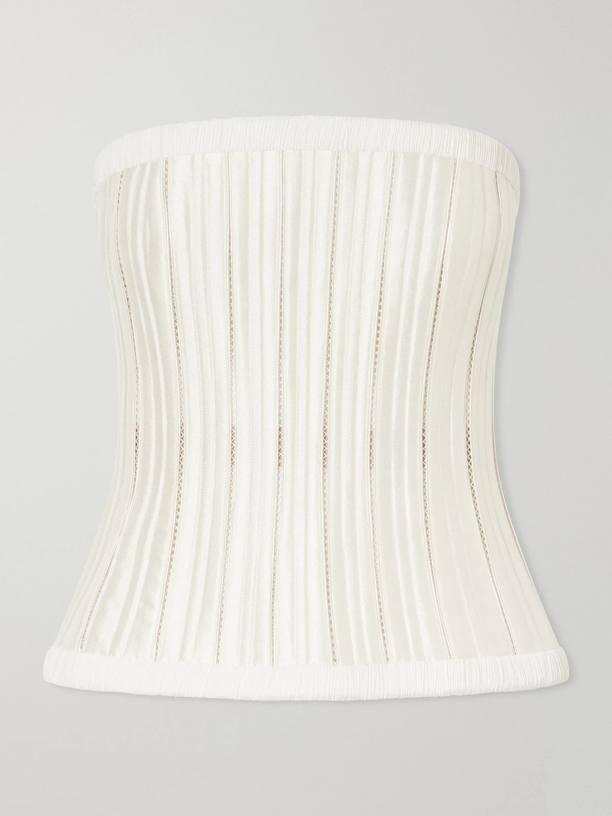 Ivy Cotton-blend Twill Bustier Top