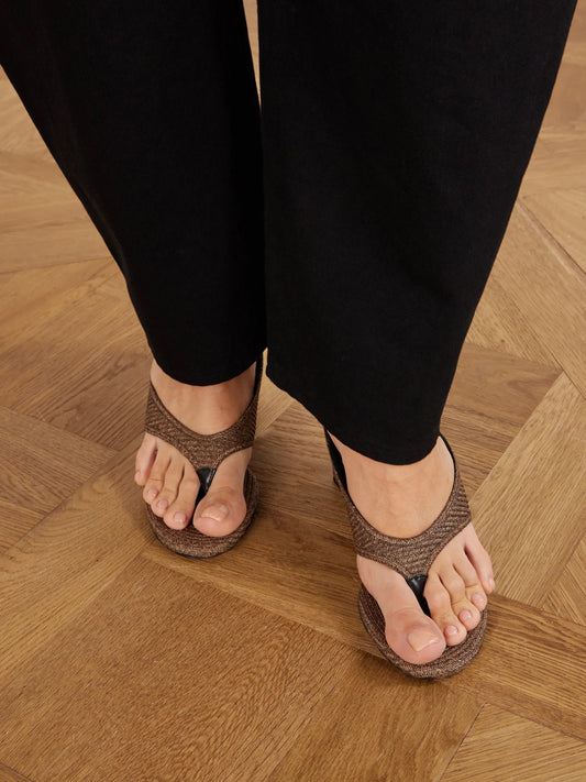 Tong 75 Suede Wedge Sandals