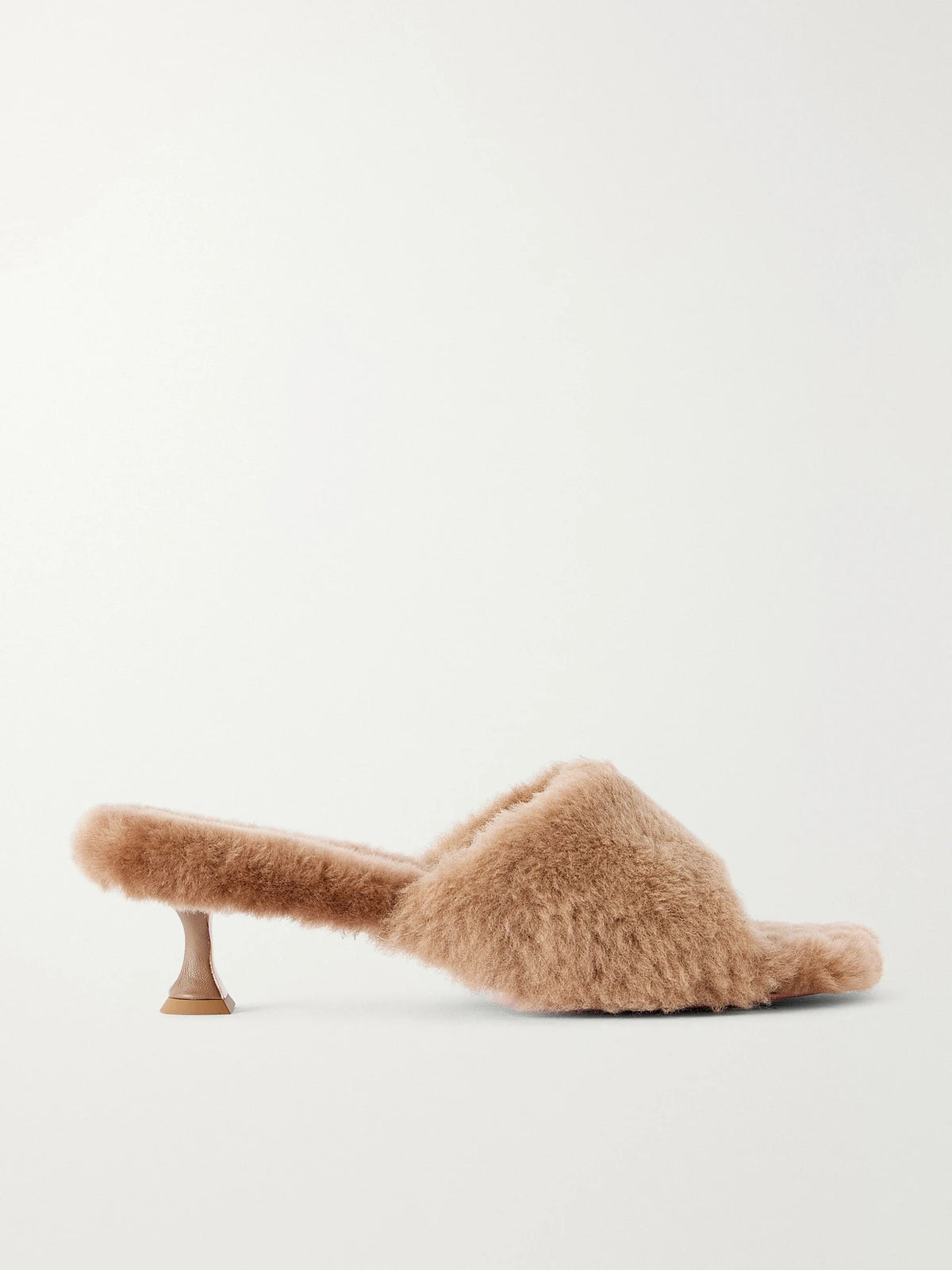 Amina Muaddi Taylor 45 Shearling Sandals