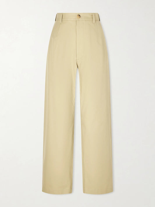 Yoko Cropped Cotton-poplin Pants
