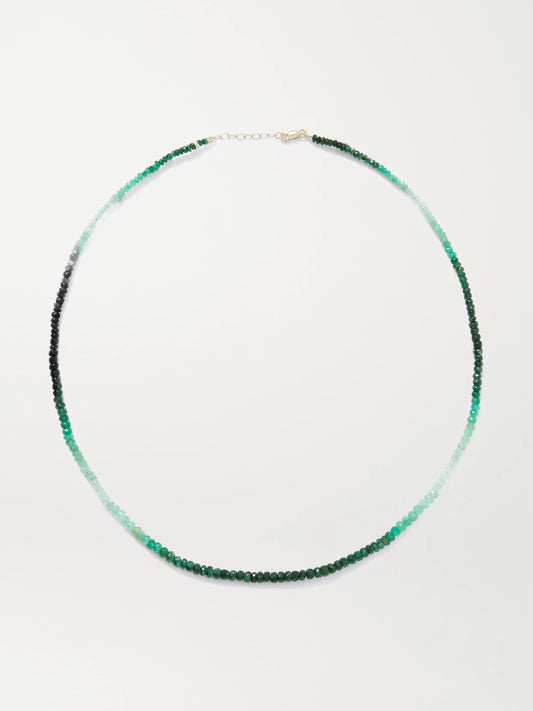 JIA JIA Gold Emerald Necklace
