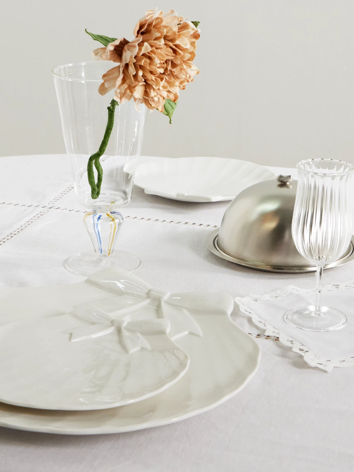 Image of Decor. Product name - Tangier Glass Vase in Clear colour by brand - Gohar World