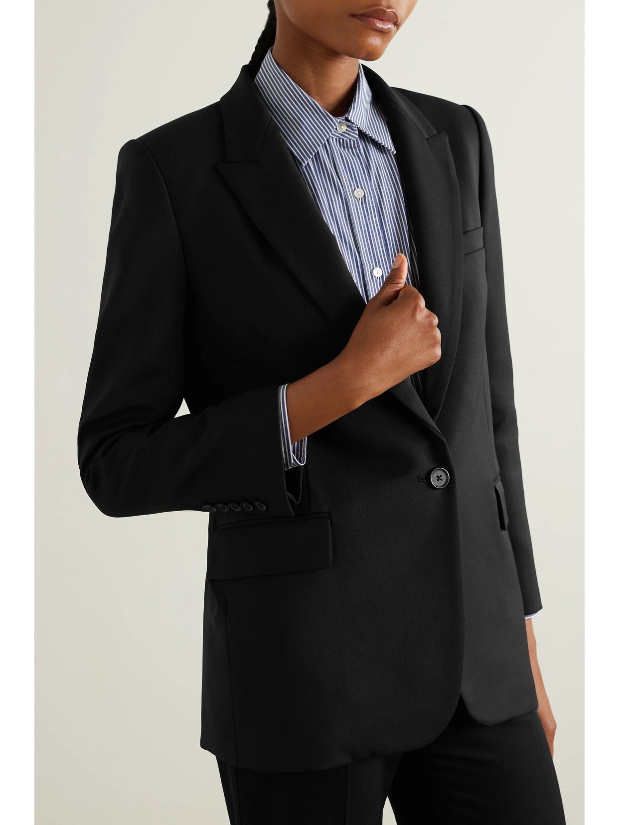 Diane Stretch-wool Twill Blazer