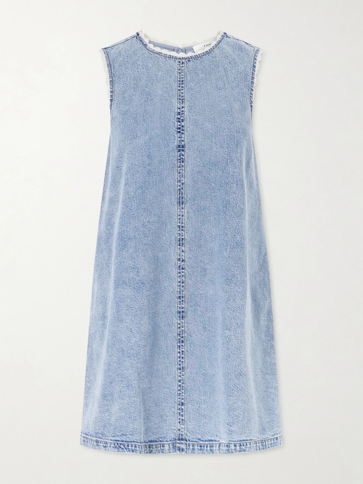 Crochet Tide Organic Cotton-blend Mini Dress