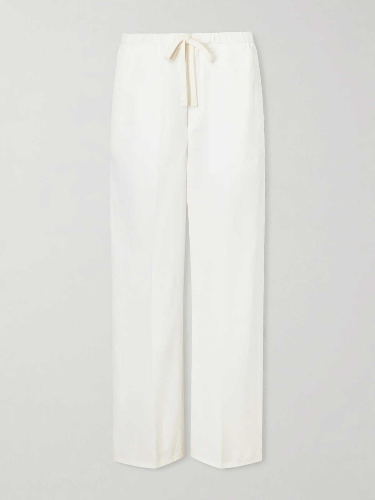 Aurora Cotton And Linen-blend Wide-leg Pants