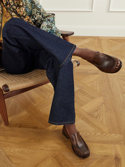 Dries Van Noten Leather Loafers