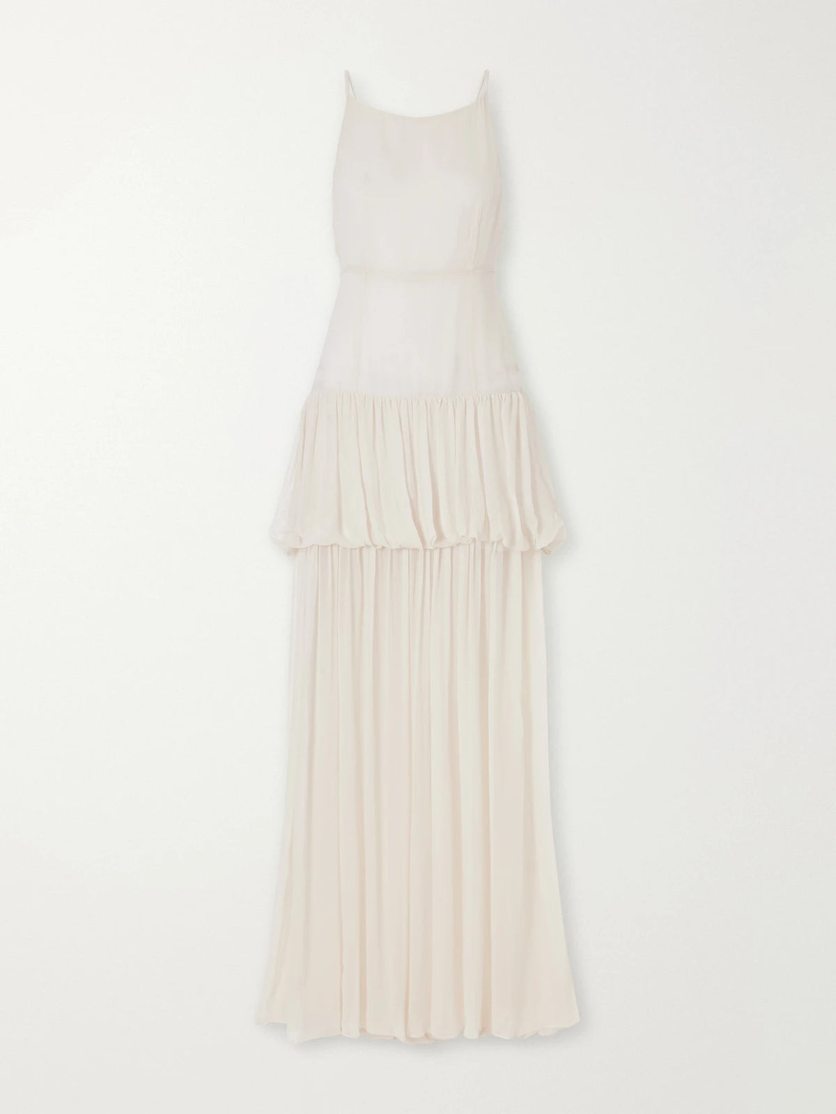 LIBEROWE Nina Tiered Silk-chiffon Maxi Dress