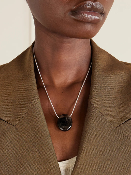 The Julia Silver And Quartz Necklace