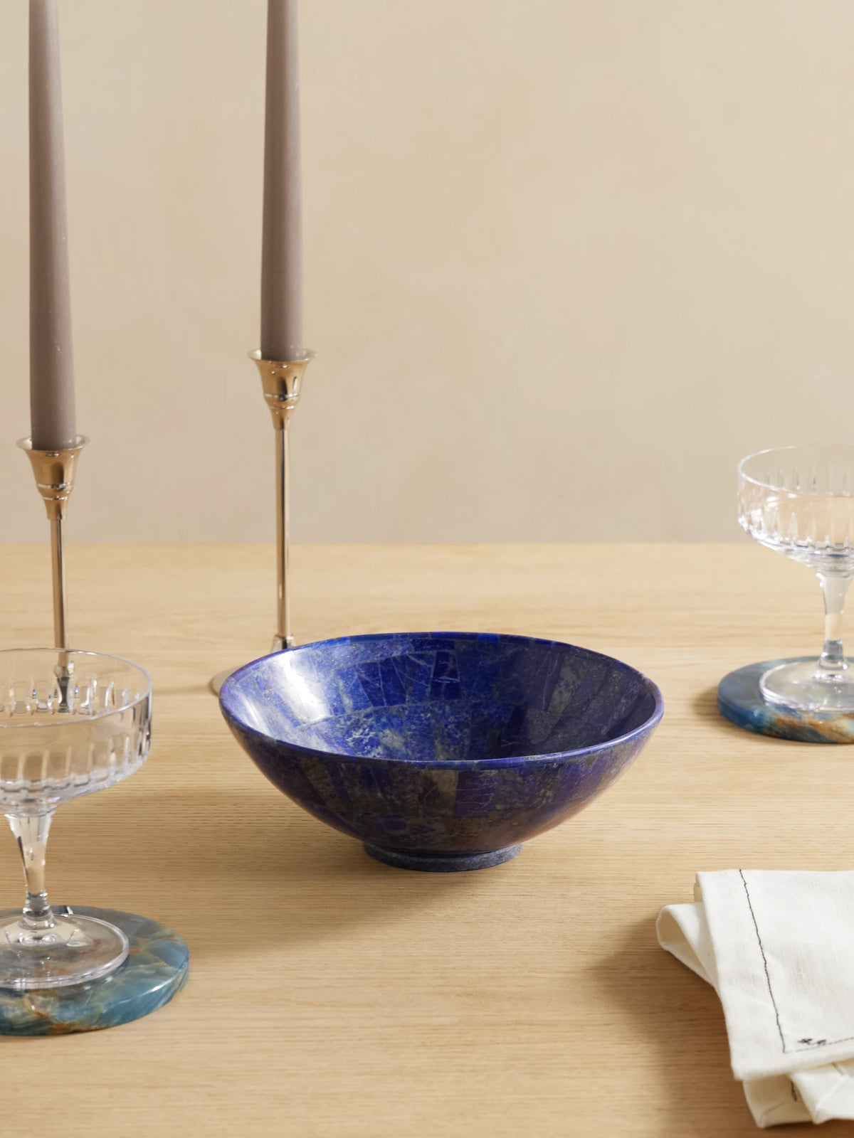 Image of Decor. Product name - Lapiz Lazuli Bowl in Blue colour by brand - Jia Jia Home